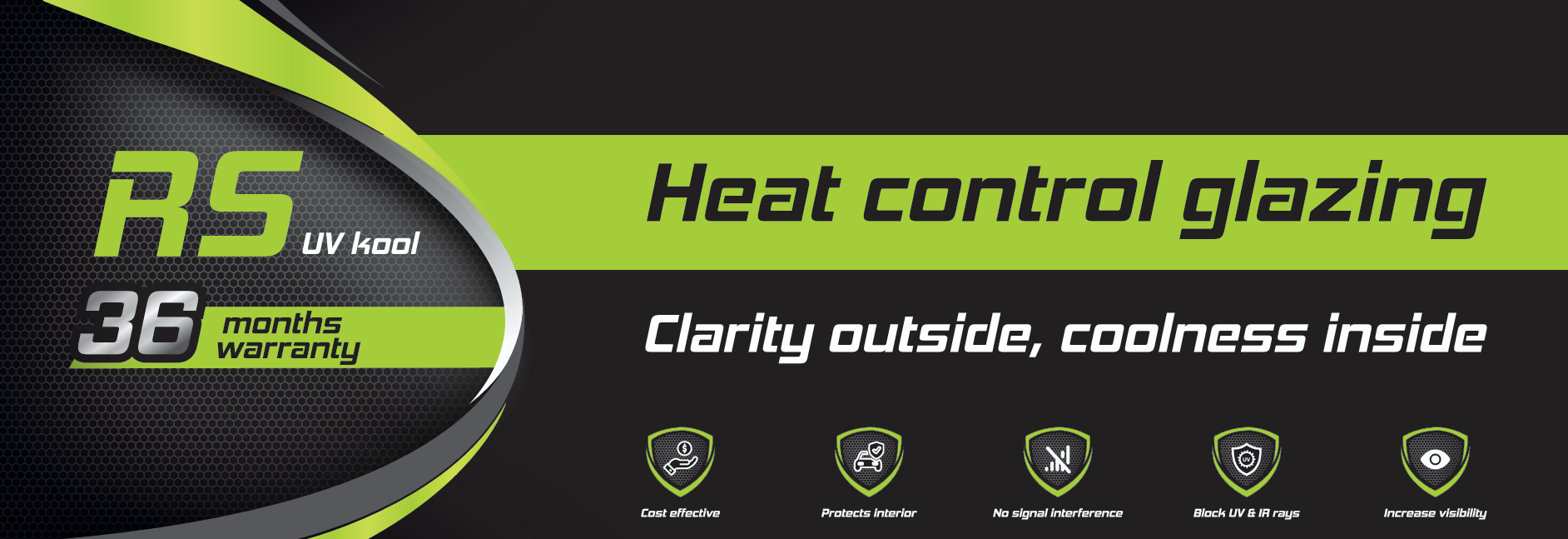 RS UV Kool - Heat Control Glazing